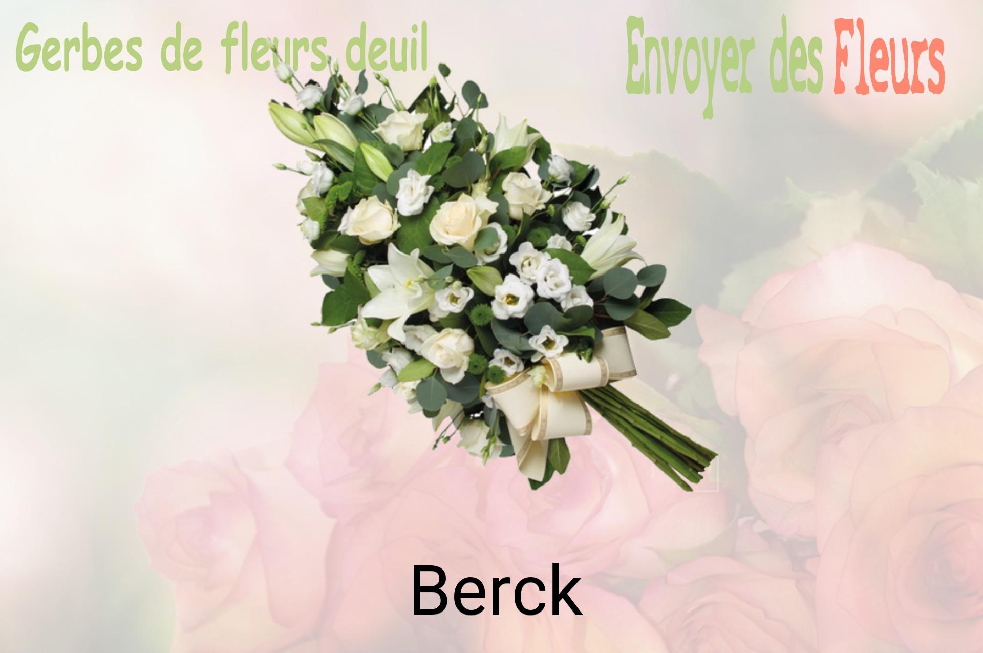 Gerbe de fleurs de deuil livrée à Berck